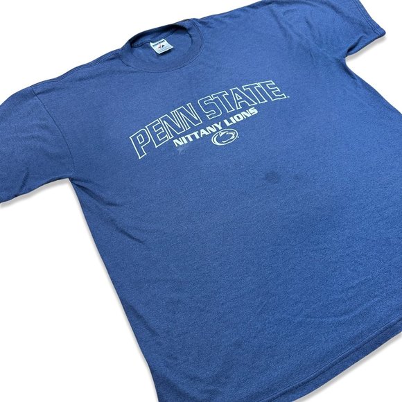 (L) Vintage Jerzees Penn State University Nittany Lions T Shirt Men - Picture 3 of 4